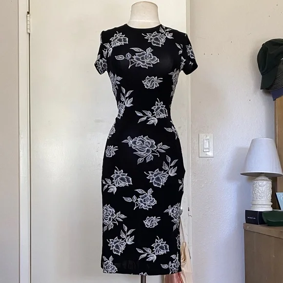 Vintage midi short sleeve dress - Picture 7 of 8